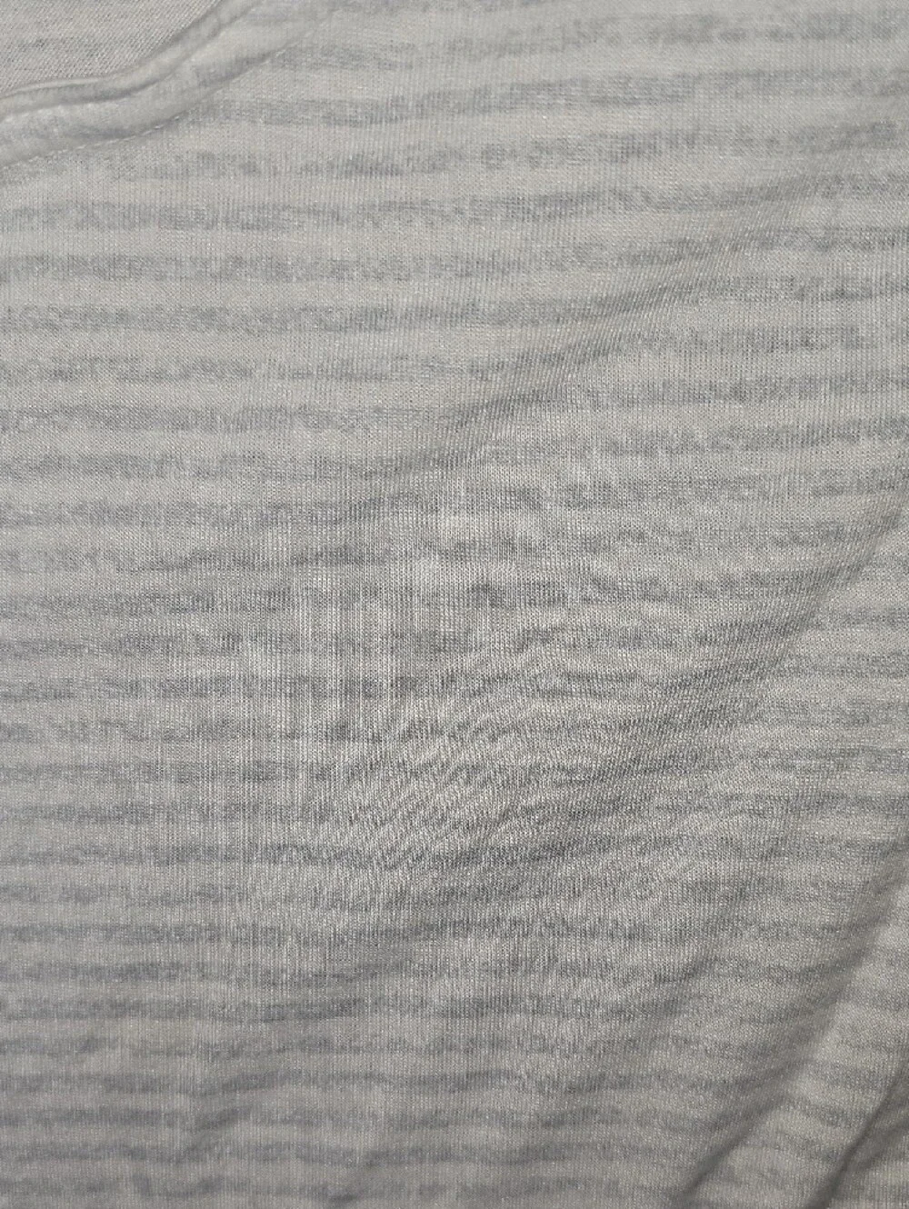Old Navy Active Girls Light Gray Striped Knot-Front Short Sleeve Tee Size 14